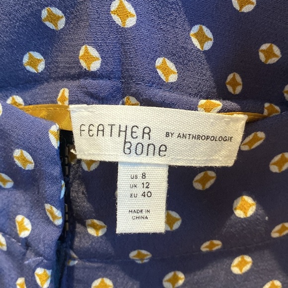 Anthropologie Feather Bone Wide Leg Dress Pants - Picture 4 of 11